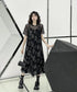 Crew Neck Mesh Dress